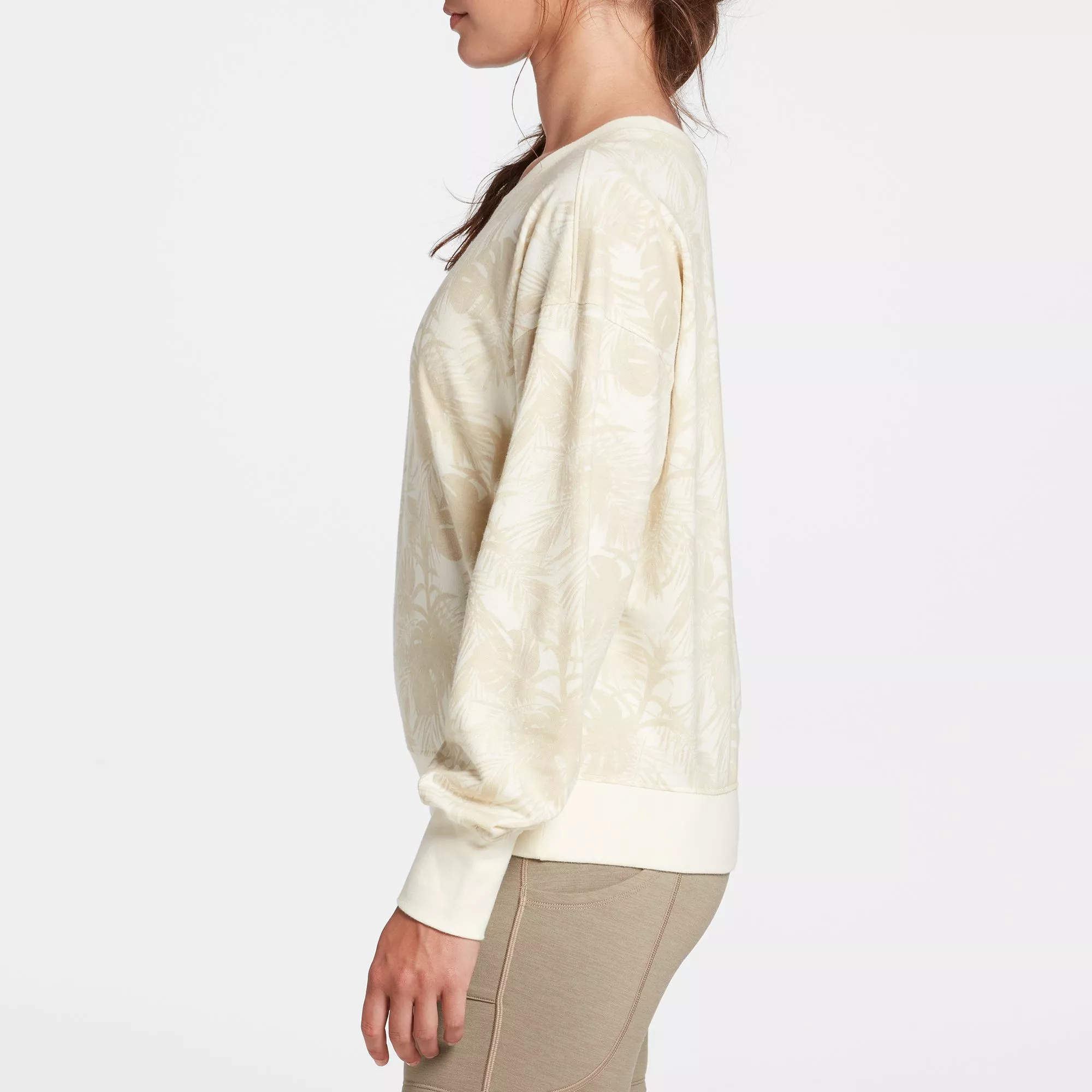 Alpine Design Women's Fleece Crewneck Sweatshirt For Women Unbleached Midnight Fern 6 Alpine Design Women's Fleece Crewneck Sweatshirt For Women Unbleached Midnight Fern - Image 4