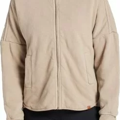 Alpine Design Women's Twill Fleece Insulated Jacket For Women Light Beige