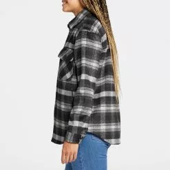 Alpine Design Women's Aerial Trail Wool Shirt Jacket For Women Plaid Ombre Pure Black 9 Alpine Design Women's Aerial Trail Wool Shirt Jacket For Women Plaid Ombre Pure Black -Alpine Design Sales Store unnamed file 153