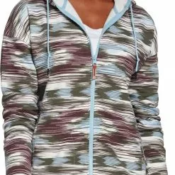 Alpine Design Women's Vatn Printed Full Zip Jacket For Women Ikat Multi