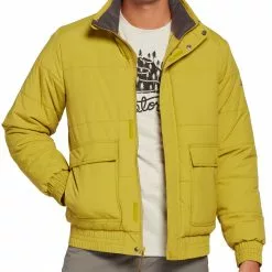 Alpine Design Men's Fresh Puffer Synthetic Insulation Jacket For Men Pure Black