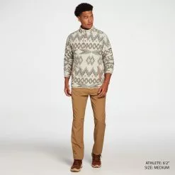 Alpine Design Men's Outlook Point 1/4 Snap Fleece Pullover For Men Intarsia University Navy -Alpine Design Sales Store unnamed file 247