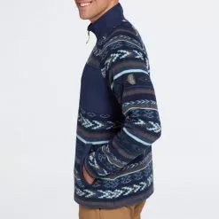 Alpine Design Men's Jokull Fleece Jacket For Men Intarsia Navy/bamboo -Alpine Design Sales Store unnamed file 3