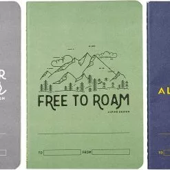 Alpine Design Field Notebooks - 3 Pack For Unisex Blue/green