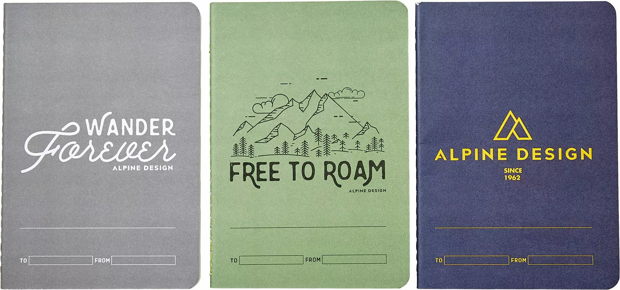 Alpine Design Field Notebooks - 3 Pack For Unisex Blue/green 1 Alpine Design Field Notebooks - 3 Pack For Unisex Blue/green