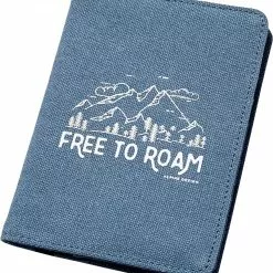 Alpine Design Cotton Canvas Passport Holder For Unisex Blue