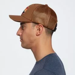 Alpine Design Men's Graphic Logo Trucker Hat For Men Brown -Alpine Design Sales Store unnamed file 651