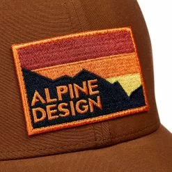 Alpine Design Men's Graphic Logo Trucker Hat For Men Brown -Alpine Design Sales Store unnamed file 652