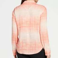 Alpine Design Women's Stargazer Button Down Shirt For Women Ombre Plaid Persimmon -Alpine Design Sales Store unnamed file 656