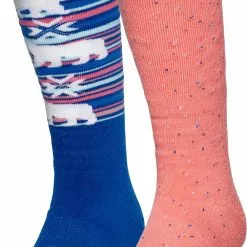 Alpine Design Girls' Snow Sport Socks – 2 Pack For Girls' Blue