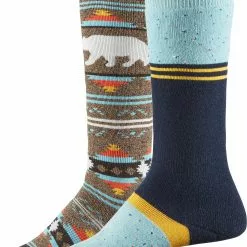 Alpine Design Boys' Snow Sport Socks - 2 Pack For Boys' Outer Space