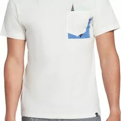 Alpine Design Men's Egret Short Sleeve Pocket Graphic T-Shirt For Men