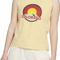 Alpine Design Women's Colorado Muscle Graphic Tank Top For Women Brushed Gold