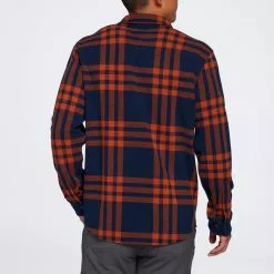 Alpine Design Men's Wanderful Knit Long Sleeve Shirt For Men Three Stripe Plaid Navy -Alpine Design Sales Store unnamed file 791